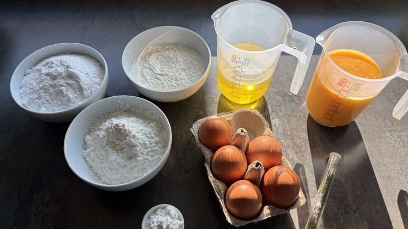 Zutaten f&uuml;r den Eierlik&ouml;r Kuchen
